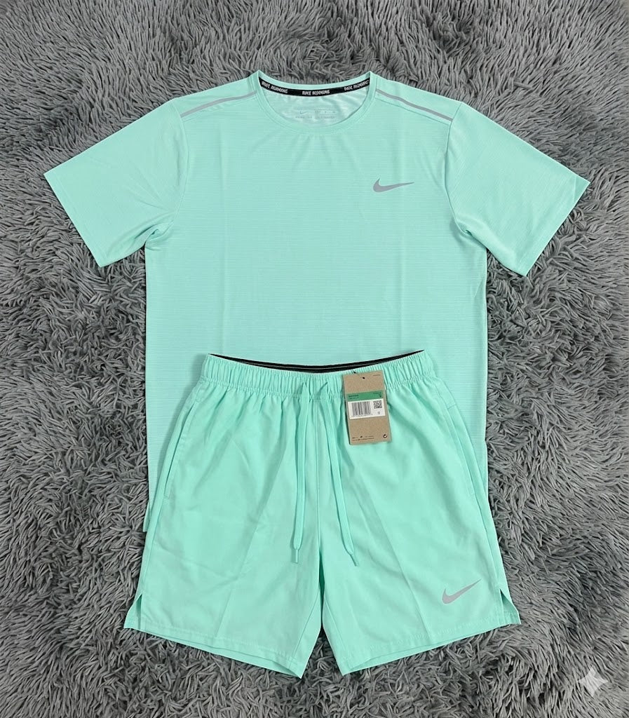 Mint Green Miler Shorts+Shirt set