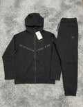 Black Technical Fleece Jacket+ Jogger Set