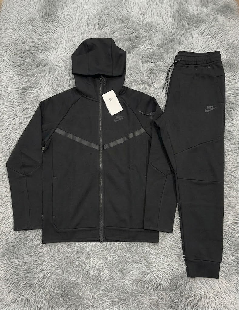 Black Technical Fleece Jacket+ Jogger Set