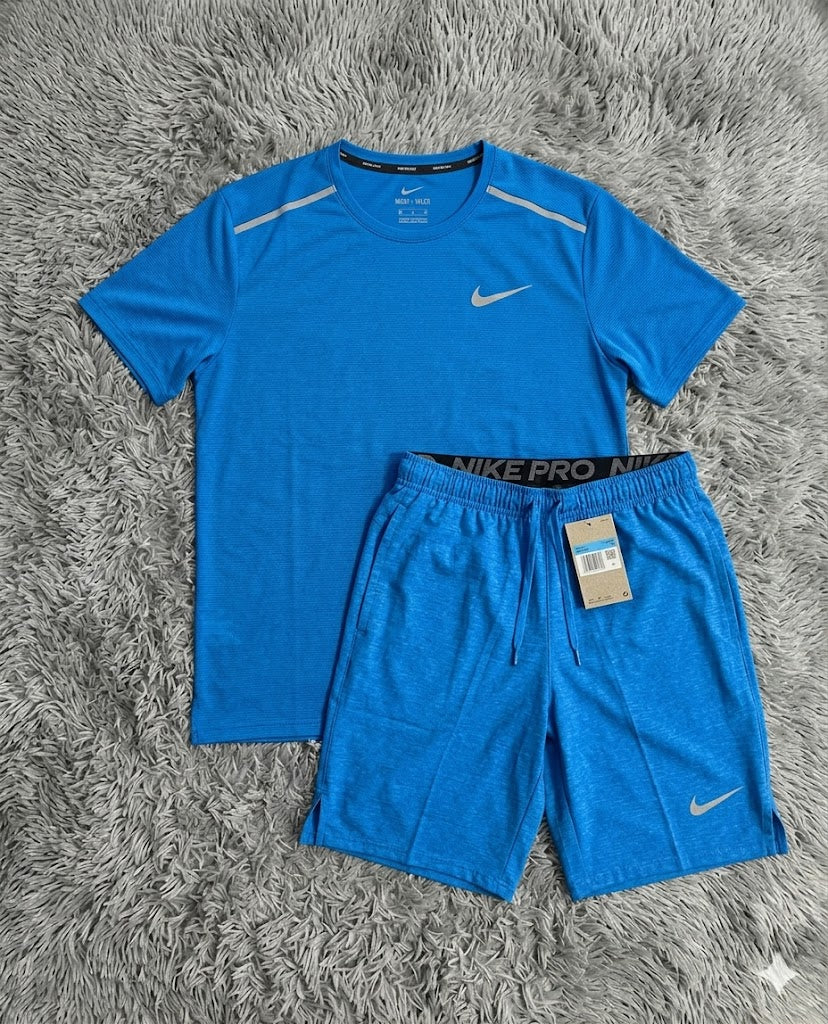 Dark Blue Miler Shorts+Shirt set