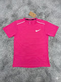 Salmon Pink Reflection QuickDry Runners Shirt