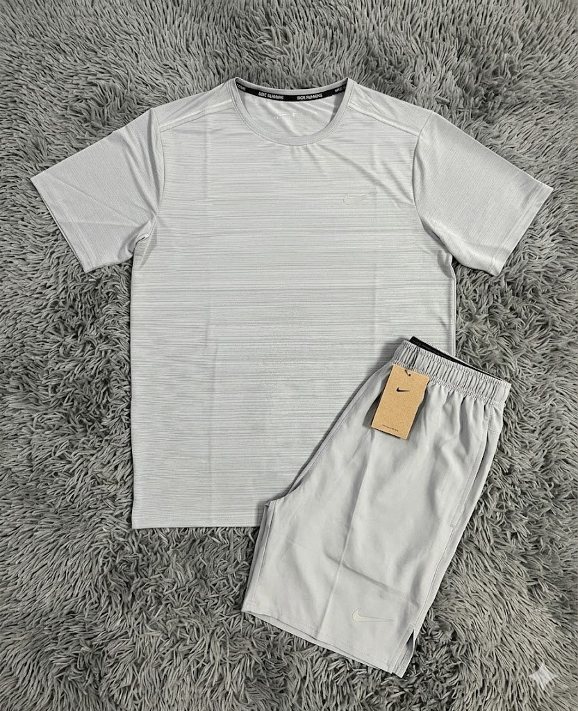 Grey Miler Shorts+Shirt set