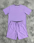 Purple Miler Shorts+Shirt set