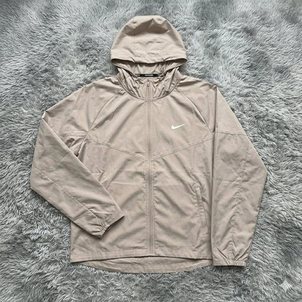 Beige QuickDry Windbreaker + Jogger Set