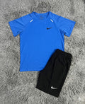 Dark Blue Runner Shorts+Shirt set