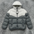 White/Grey Padded Puffer Jacket Storm Weather