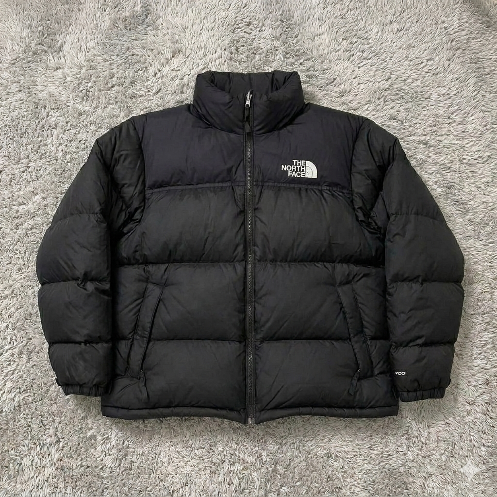 Black Northern Head Puffer Jacket